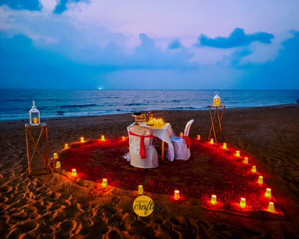 Candlelight dinner setup - Image 2