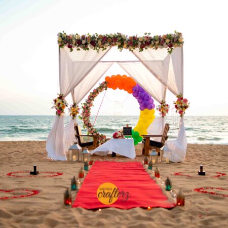 Floral cabana with ring