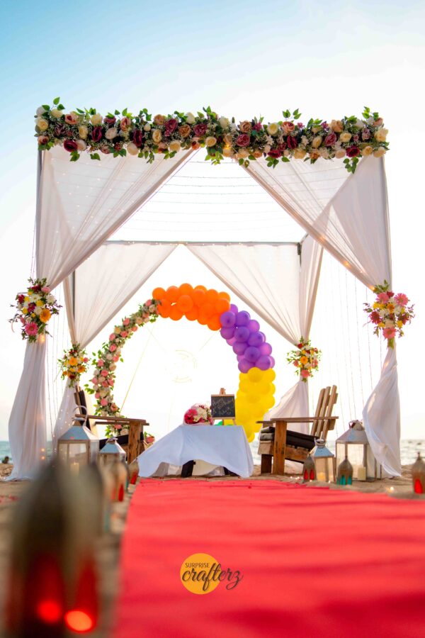 Floral cabana with ring - Image 2