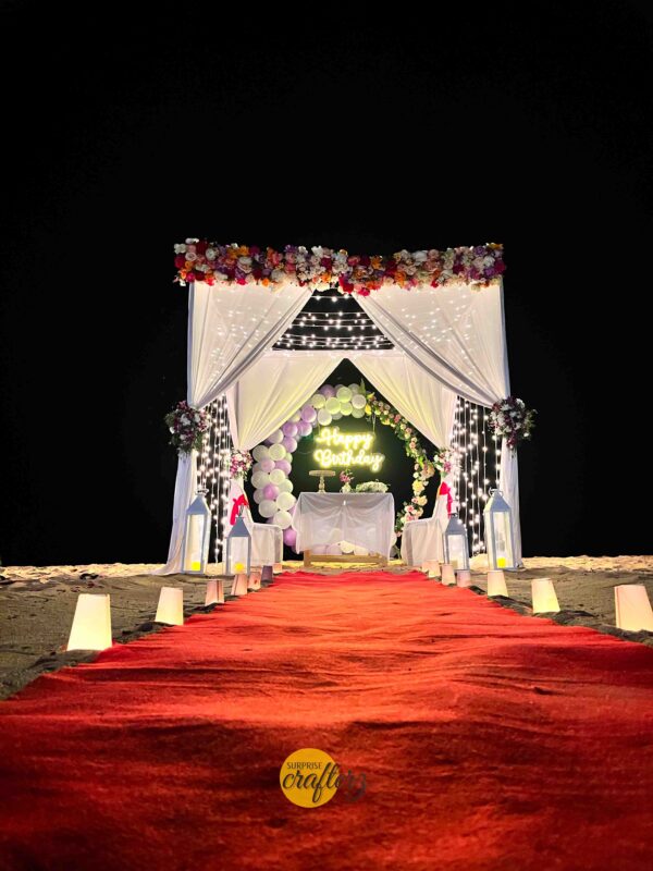 Floral cabana with ring - Image 4