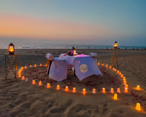 Candlelight dinner setup - Image 5