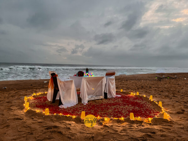 Candlelight dinner setup - Image 3